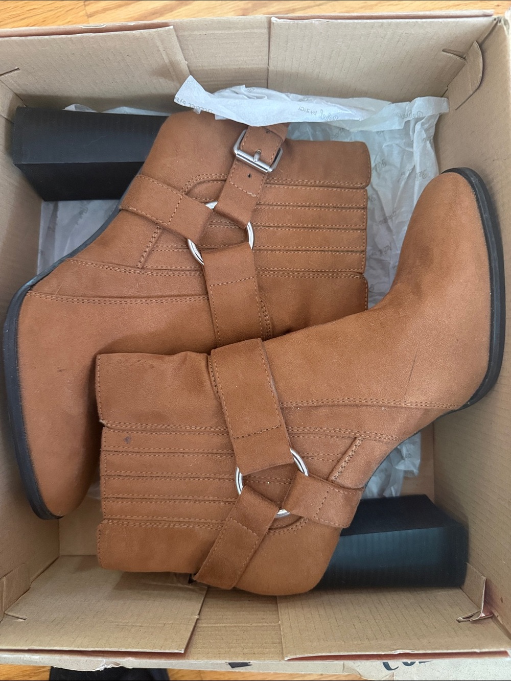 BCBG Brown Ankle Booties - Picture 5 of 5